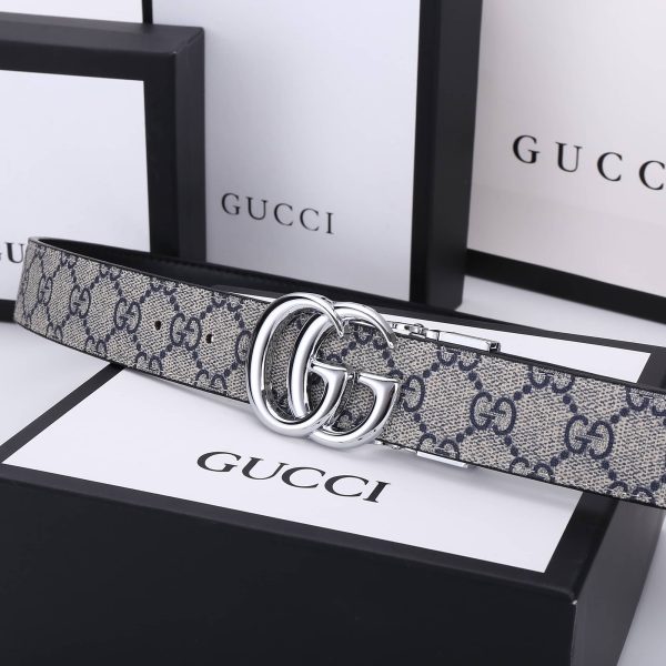 GUCCI GG MARMONT REVERSIBLE BELT BEIGE 627055 92TIN 4075