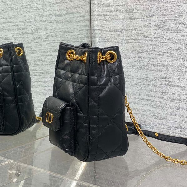 Dior Small Dior Caro Multicarry Backpack with Chain(HIGH-END GRADE)
