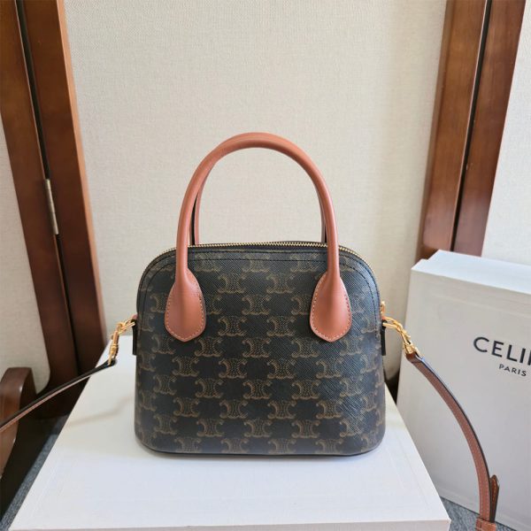 Celine TEEN HONORINE BAG IN Triomphe Canvas and Calfskin