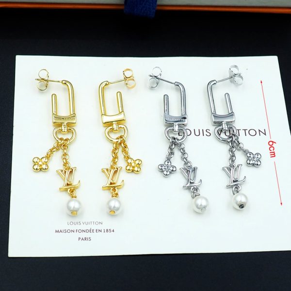 LOUIS VUITTON LV ICONIC HOOK EARRINGS SILVER M02674