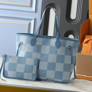 LOUIS VUITTON NEVEREVERFULL DENIM BLUE 31CM N00198