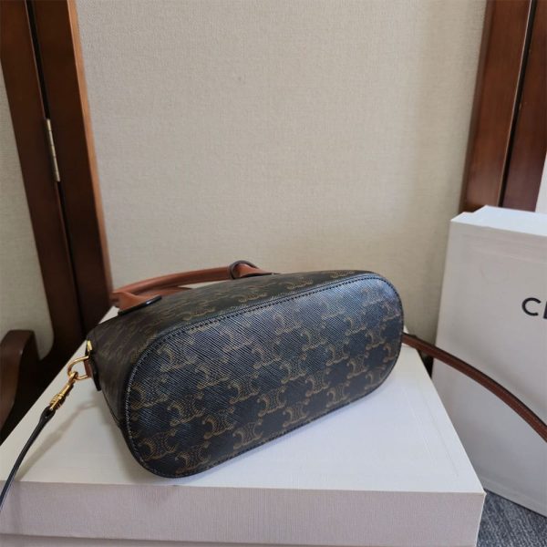 Celine TEEN HONORINE BAG IN Triomphe Canvas and Calfskin