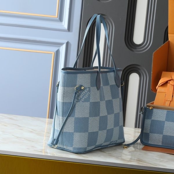 LOUIS VUITTON NEVEREVERFULL DENIM BLUE 31CM N00198