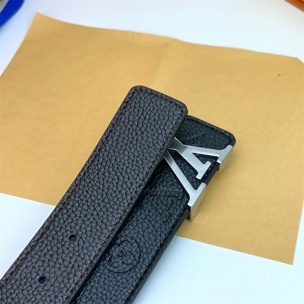 LOUIS VUITTON LV DIMENSION 30MM DOUBLE SIDED BELT BLACK M8854U