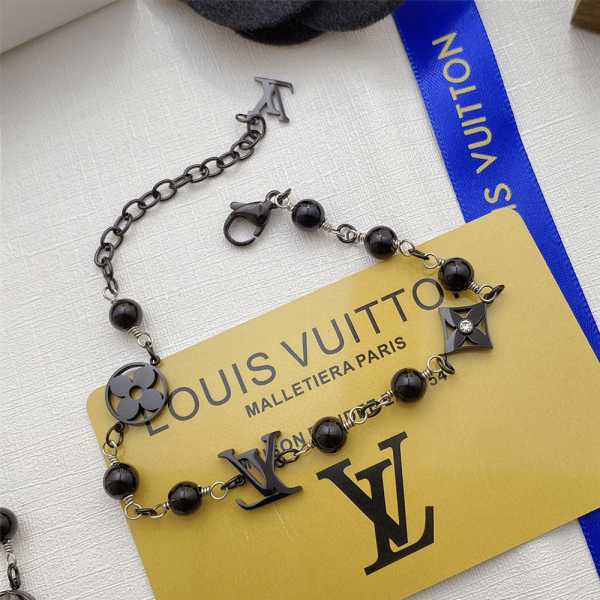 LOUIS VUITTON LV PEARLS BRACELET BLACK M1391A
