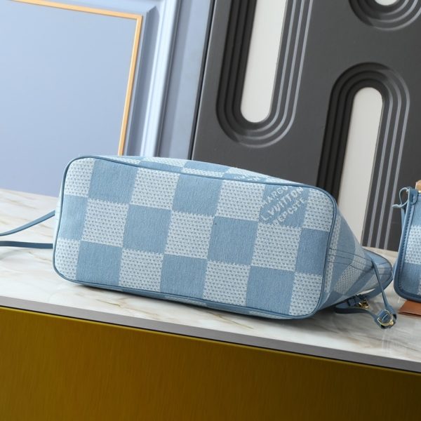 LOUIS VUITTON NEVEREVERFULL DENIM BLUE 31CM N00198