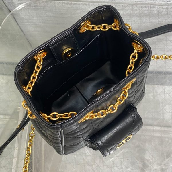 Dior Small Dior Caro Multicarry Backpack with Chain(HIGH-END GRADE)