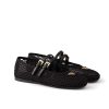 PRADA MESH FABRIC BALLERINAS BLACK 1F915N 099 F0002 F 005