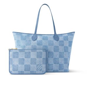 LOUIS VUITTON NEVEREVERFULL DENIM BLUE 31CM N00198