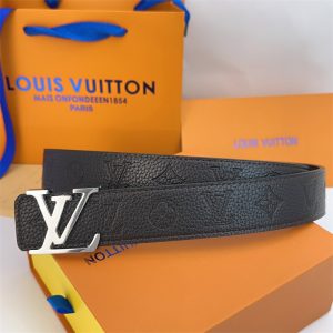 LOUIS VUITTON LV DIMENSION 30MM DOUBLE SIDED BELT BLACK M8854U