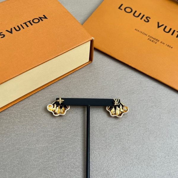 LOUIS VUITTON LV AQUATIC EARRINGS GOLD M01632