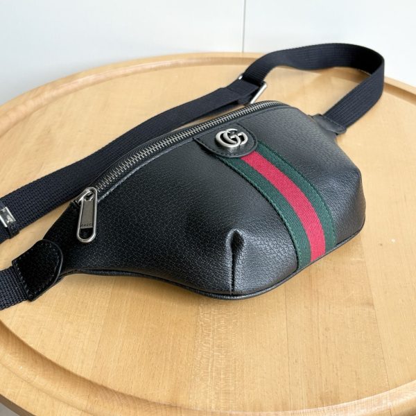 GUCCI OPHIDIA SMALL BELT BAG BLACK 30CM ‎839106 AAE1B 1043