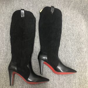 CHRISTIAN LOUBOUTIN SANTIA BOTTA 85 BOOTS BLACK 3220701BK01