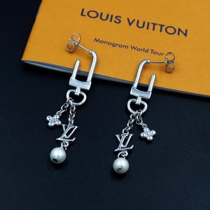 LOUIS VUITTON LV ICONIC HOOK EARRINGS SILVER M02674