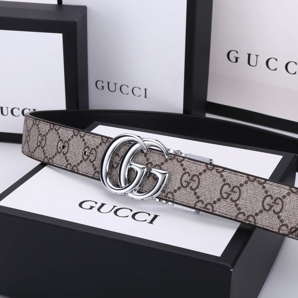 GUCCI GG MARMONT REVERSIBLE BELT BEIGE 627055 92TIN 4075
