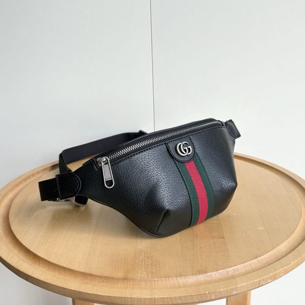 GUCCI OPHIDIA SMALL BELT BAG BLACK 30CM ‎839106 AAE1B 1043