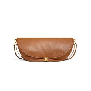 CELINE HALFMOON SOFT TRIOMPHE BAG IN SUPPLE SHINY LAMBSKIN(HIGH-END GRADE)
