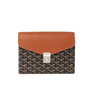 GOYARD CHYPRE WALLET POUCH BLACK AND TAN 21CM CHYPRPPMLTY01CL03P