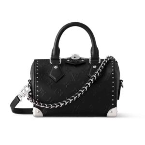 Louis Vuitton Speedy 20 Trunk Bag Black 20Cm M14575