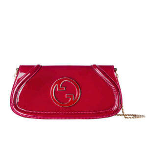 Gucci Blondie Continental Chain Wallet Rosso Ancora Red 29Cm