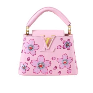 LOUIS VUITTON X TAKASHI MURAKAMI CAPUCINES MINI PINK 21CM M13249