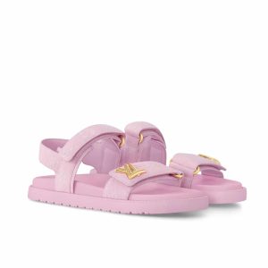 LOUIS VUITTON LV SUNSET FLAT COMFORT SANDAL ROSE 1ADIDB