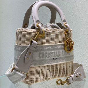 Lady Dior Bag Natural Wicker