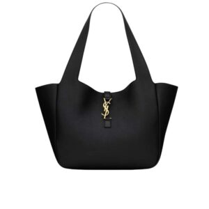 Saint Laurent Le 5 À 7 Bea In Grained Leather Black 50Cm 763435AADUU1000