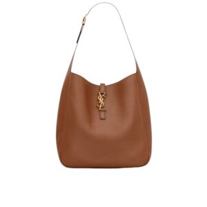 YSL Le 5 À 7 Supple Large In Grained Brown 31Cm 713938AAAUQ2536