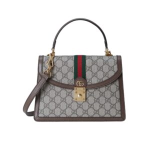Gucci Ophidia Small Top Handle Bag Gray 25Cm