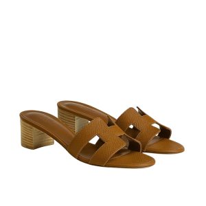 Hermes Oasis Sandals Brown