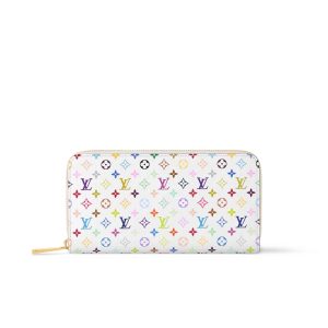 Louis Vuitton  Zippy Multicolored White 19Cm