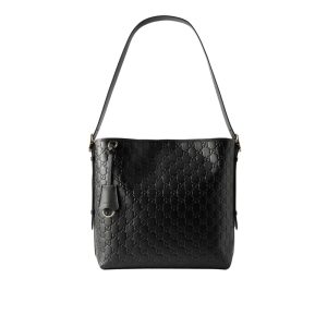 Gucci Gg Emblem Small Shoulder Bag In Black Gg  26Cm