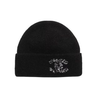 Chanel Knit Beanie In Black