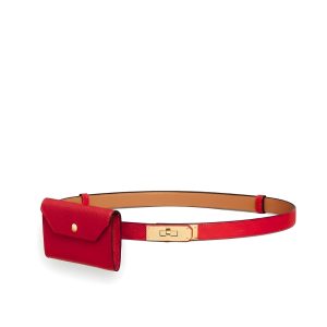 Hermes Kelly Pocket 18 Belt Rouge Radieux