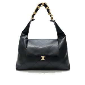 Chanel Maxi Hobo Bag Black  43Cm