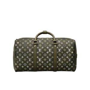 Louis Vuitton Keepall Backpack 50Cm Khaki Green M26964