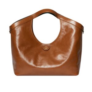 Gucci Giglio Large Tote Bag Dark Brown  60Cm