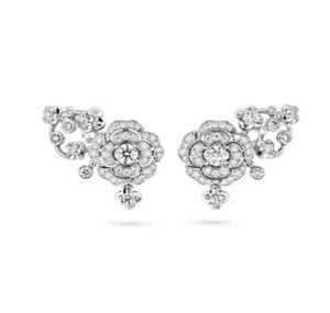 CHANEL BOUTON DE CAM??LIA HANGING EARRINGS