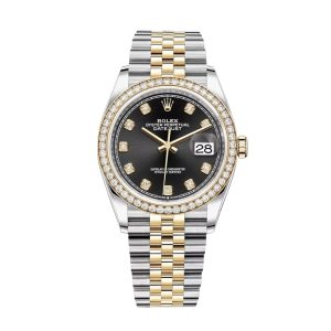 Rolex Oyster Perpetual Datejust Silver Diamond 36mm 116243