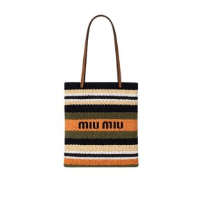 Miumiu Crochet Tote Bag Multicolor 38Cm