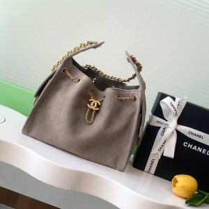 Chanel Suede Quilted Mini Bag(high-end grade)